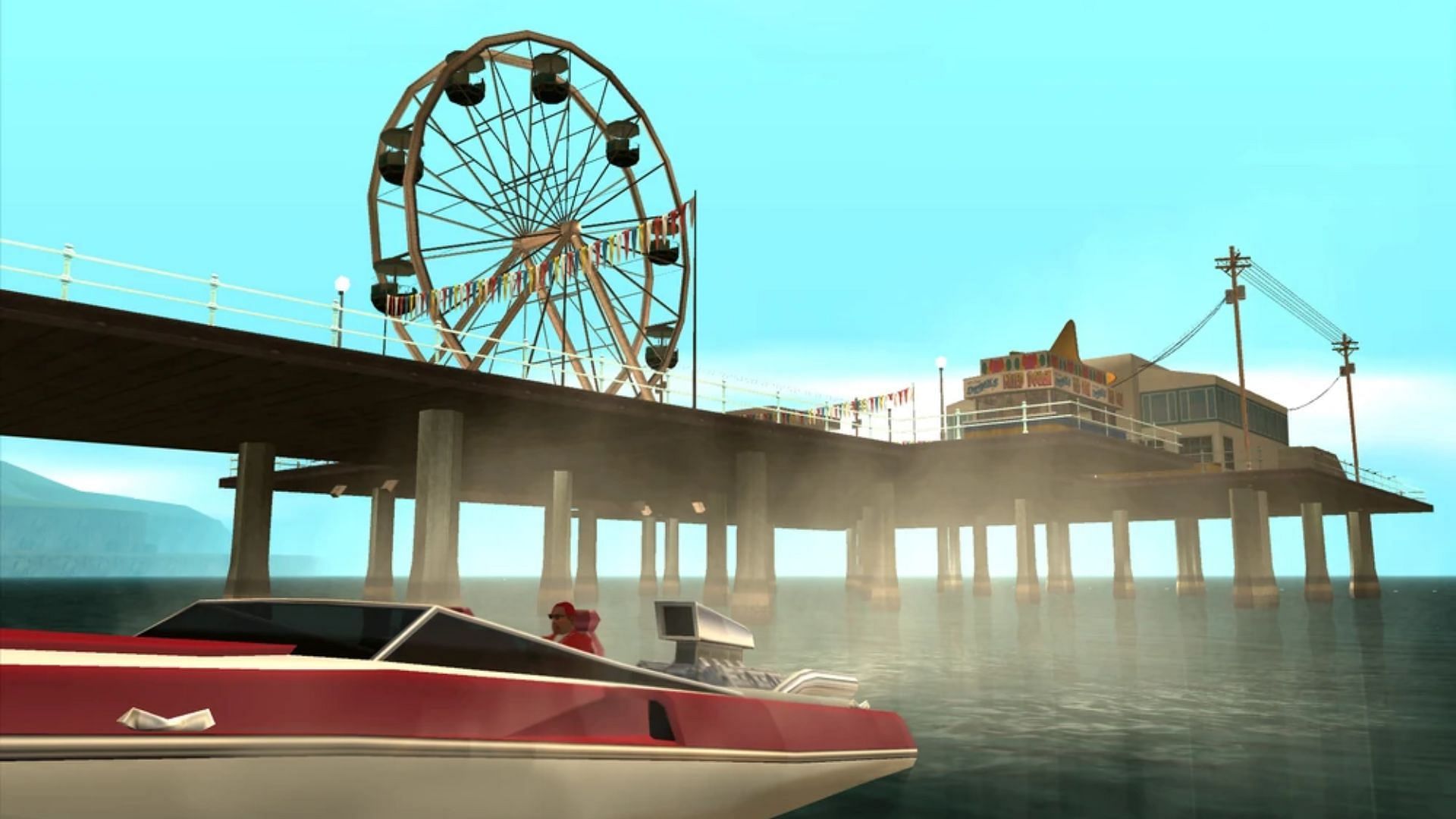 CJ can interact with water (Image via Rockstar Games)